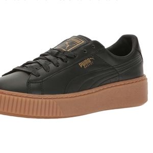 Puma Leather Basket Platform Fashion Sneaker